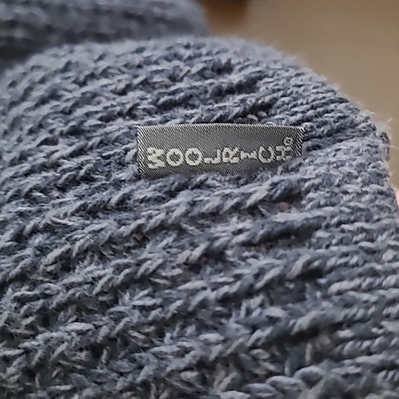 𝅺WOOLRICH navy cotton chunky knit sweater jacket - Picture 3 of 6